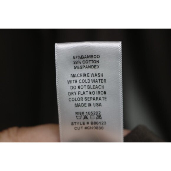 Chalet Et Ceci Brown Long Sleeve Bamboo Blend Midi Dress-Size Medium-Minimalist - Picture 7 of 10